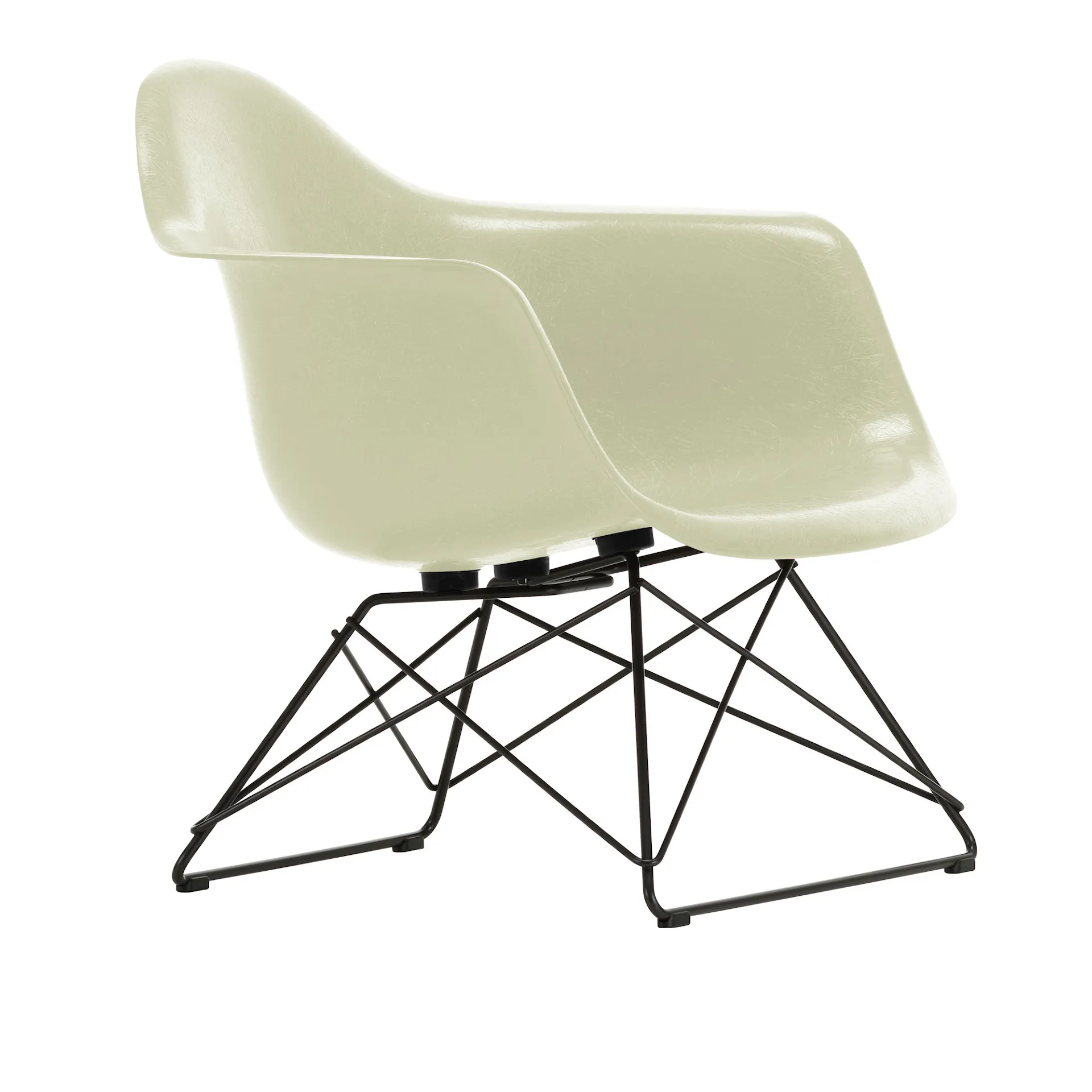 Eames Fiberglass Armchair LAR lenestol Basic Dark - Vitra - Charles & Ray Eames - NO GA