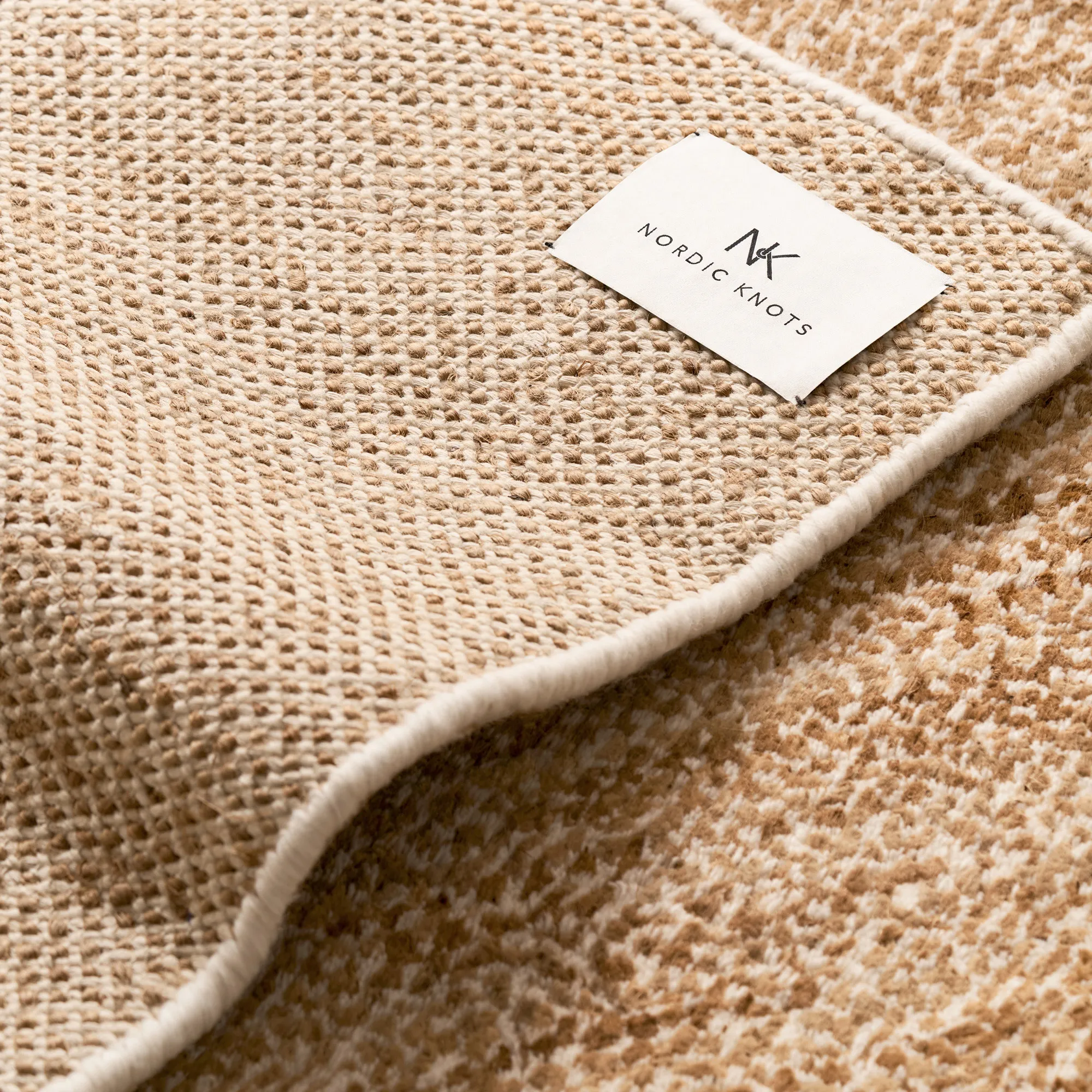 Savanna Jute/Cream ull- og juteteppe - 6