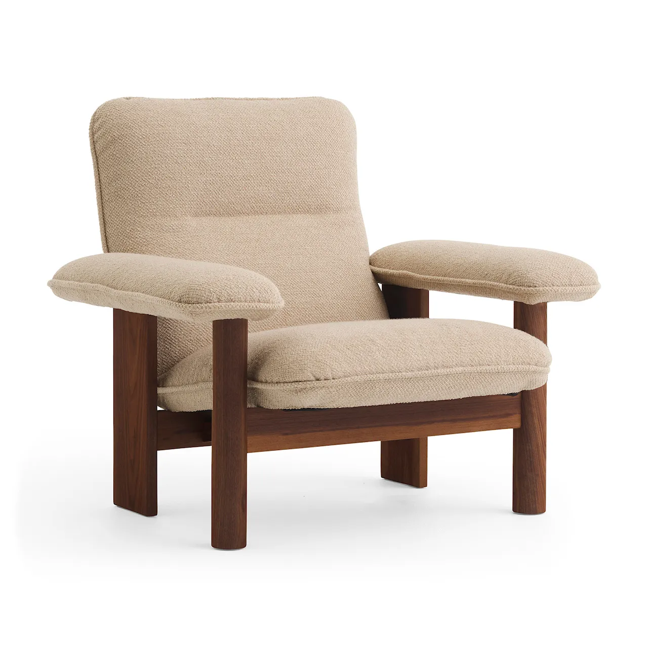 Brasilia Lounge Chair - Walnut