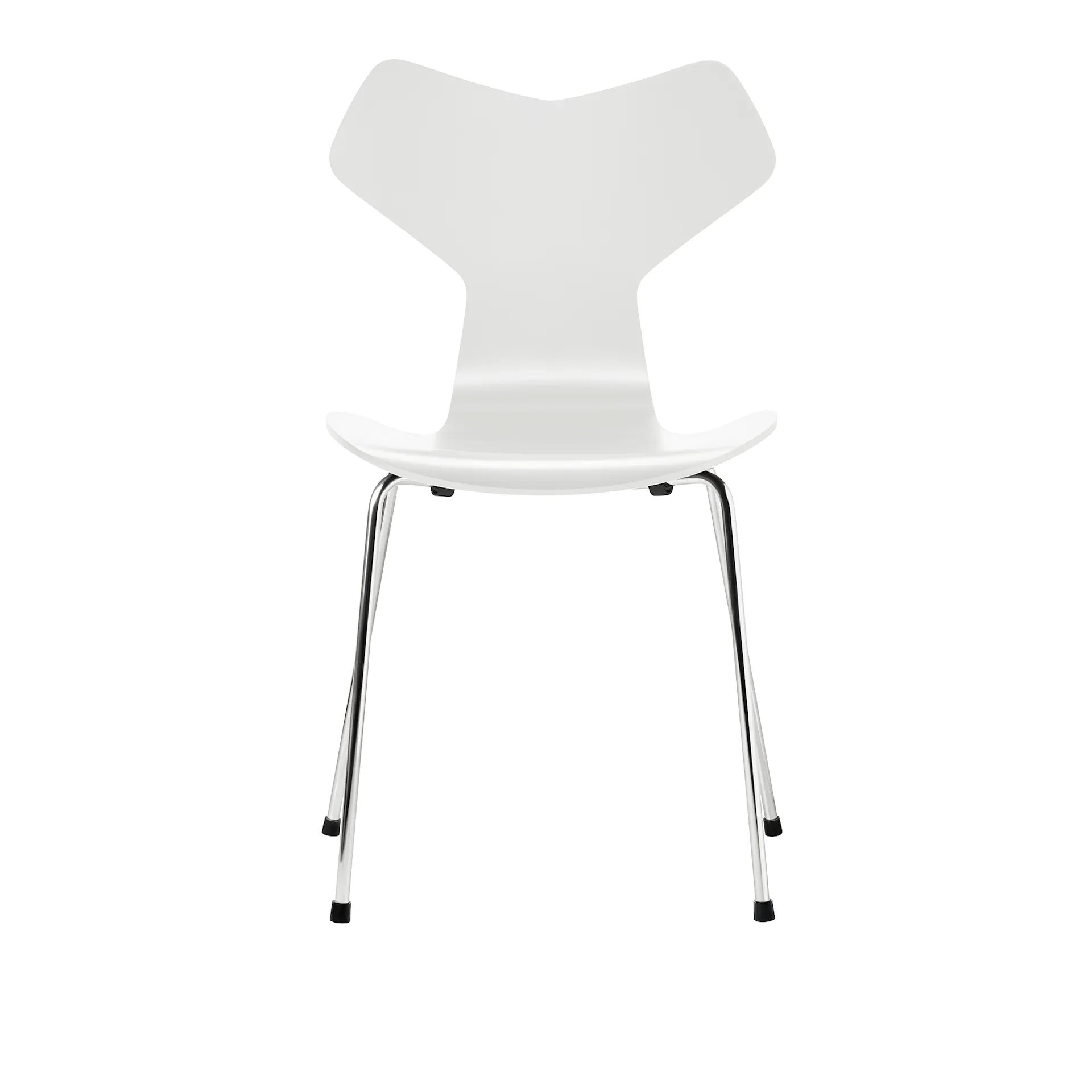 3130 Grand Prix stol Bøkfiner Chrome - Fritz Hansen - Arne Jacobsen - NO GA