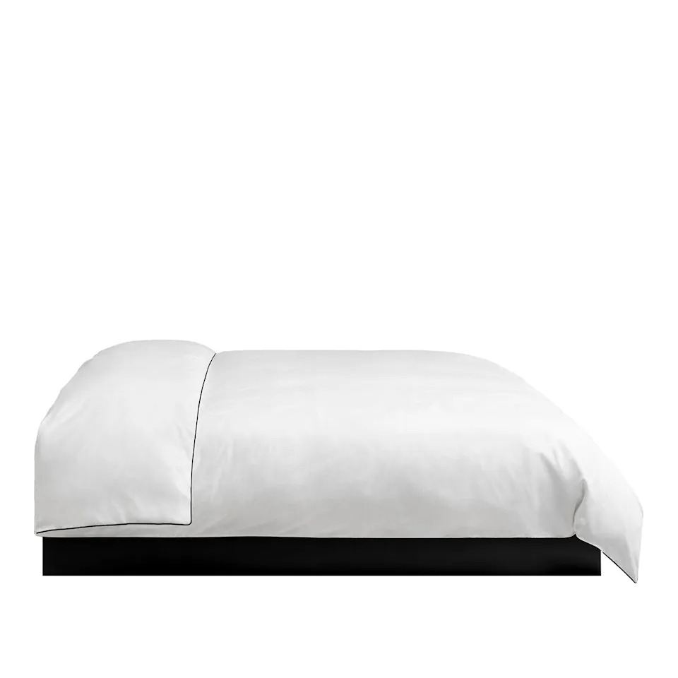 Percale Crisp White/Black dynetrekk