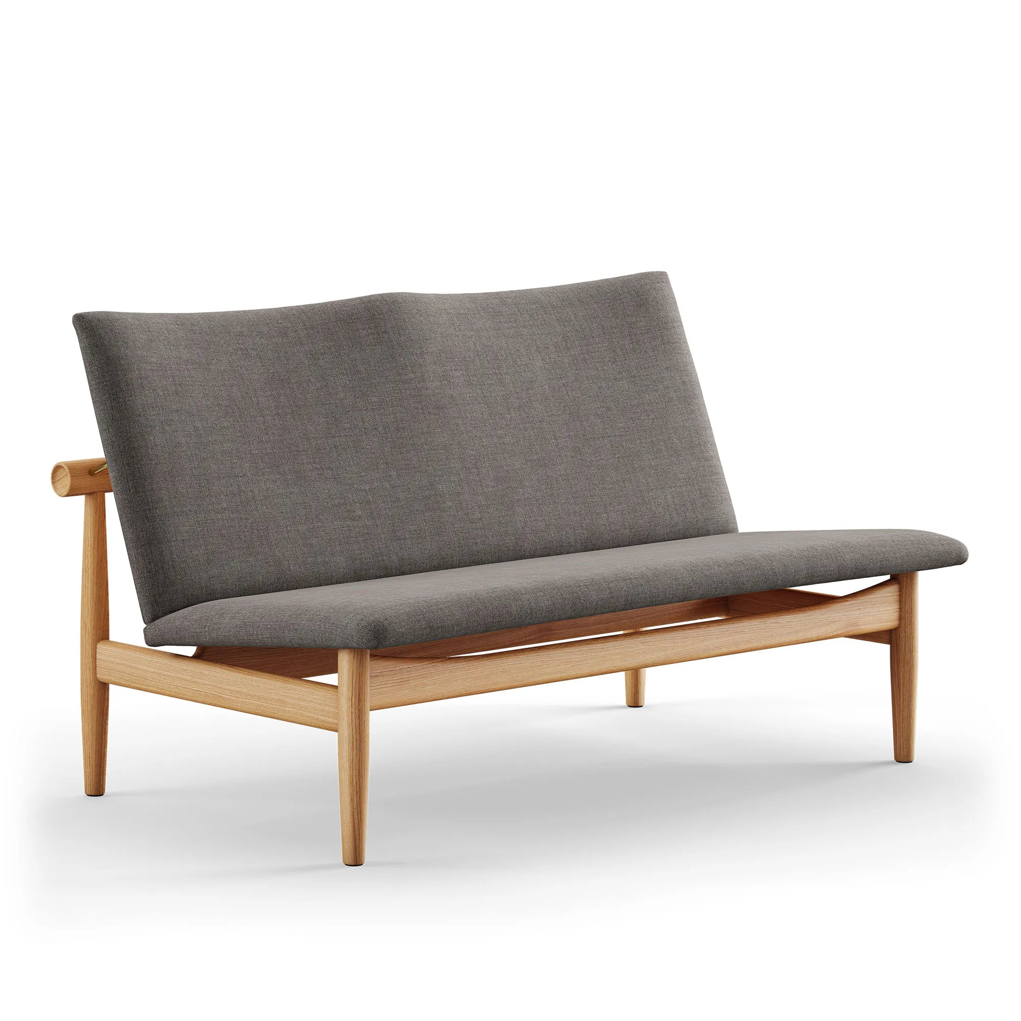 Japan sofa 2-sits Dark oiled oak - 1