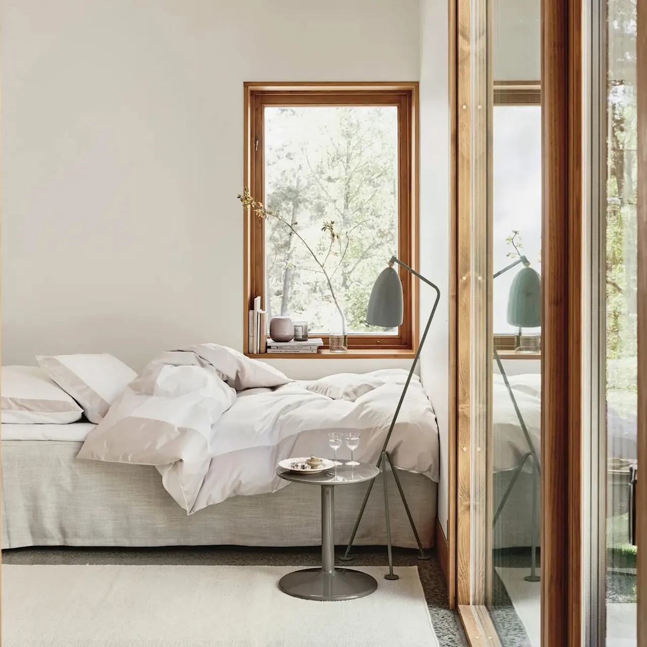 Venezia Linen Ivory sengeteppe