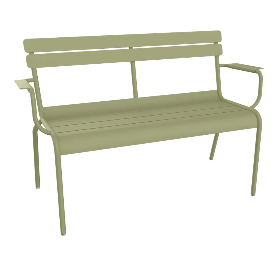 Luxembourg 2-Seater Garden Bench - Willow Green