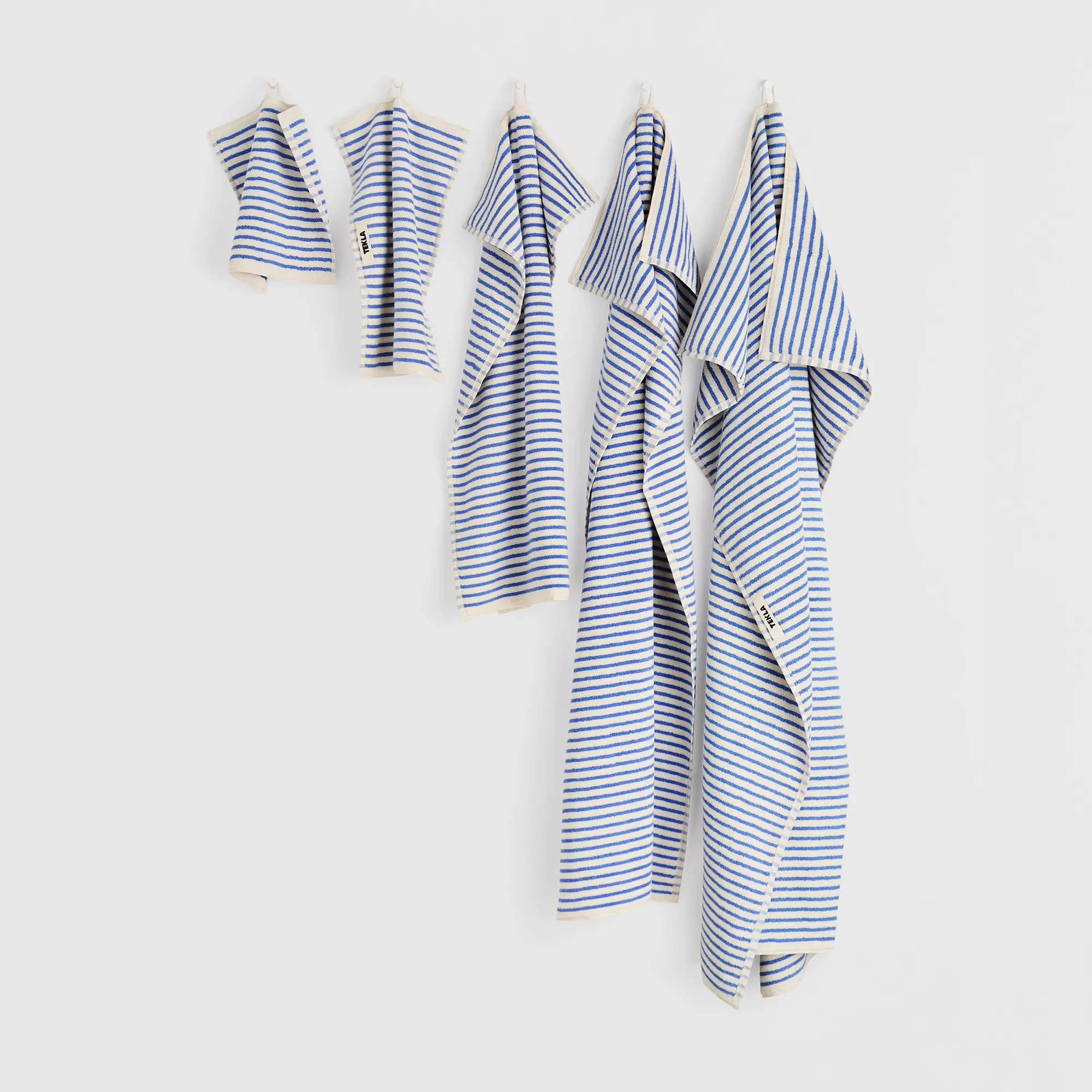 Terry Coastal Blue Stripes håndkle - 3