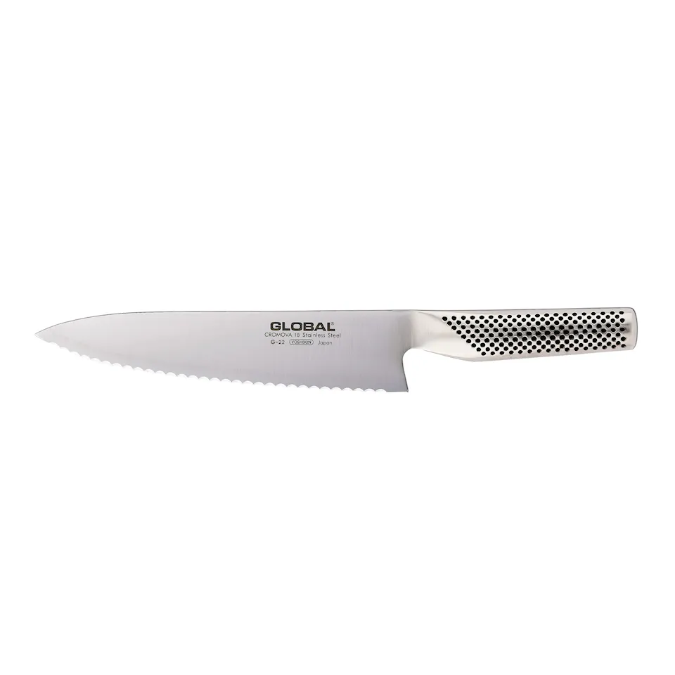 G-22 Brødkniv 20 cm med tannslipt egg