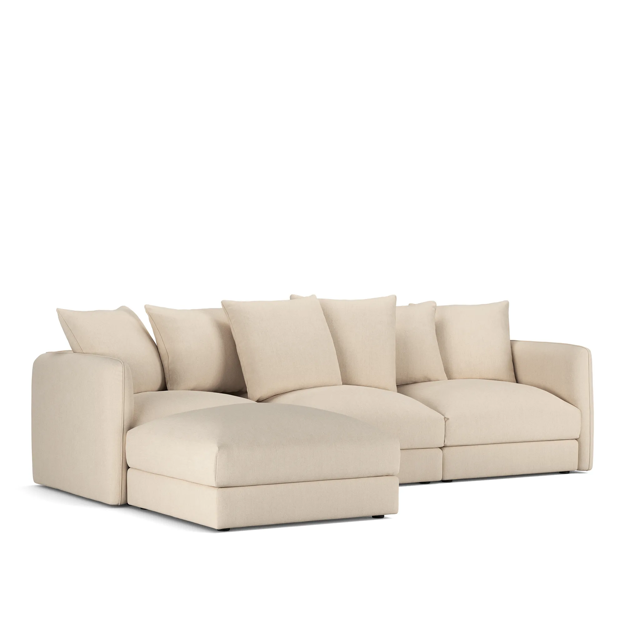 Pavarotti 3-seters sofa med fotskammel - 4
