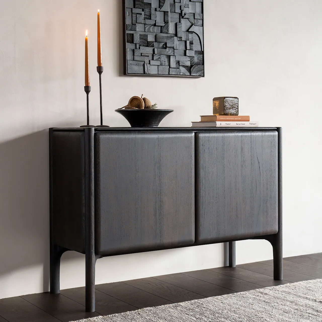 PI Sideboard - Teak Dark Brown