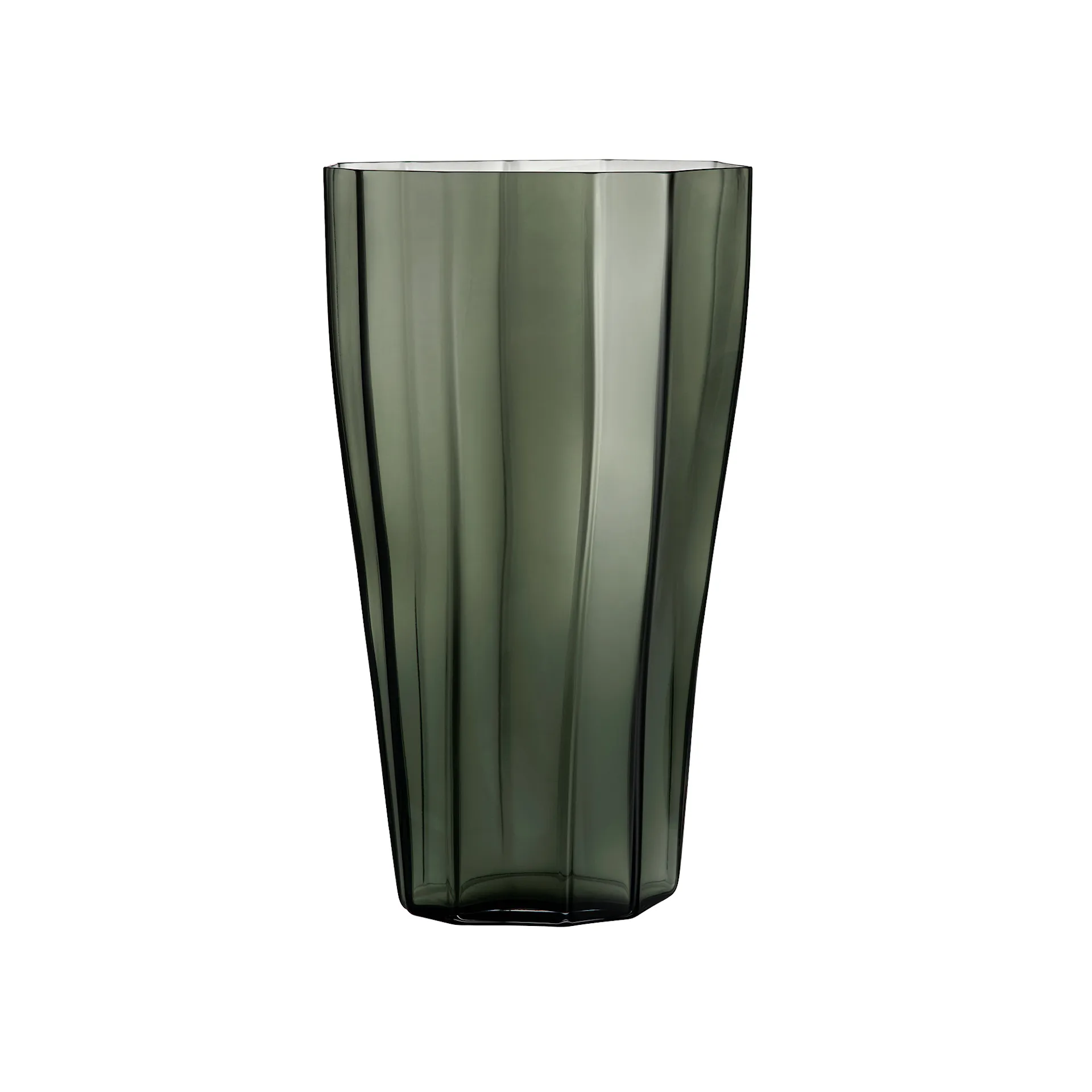 Reed Vase Smokey Green - Orrefors - Monica Förster - NO GA