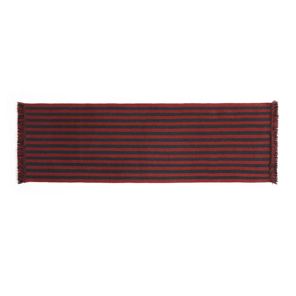 Stripes and Stripes Wool L200 x W60 - Cherry