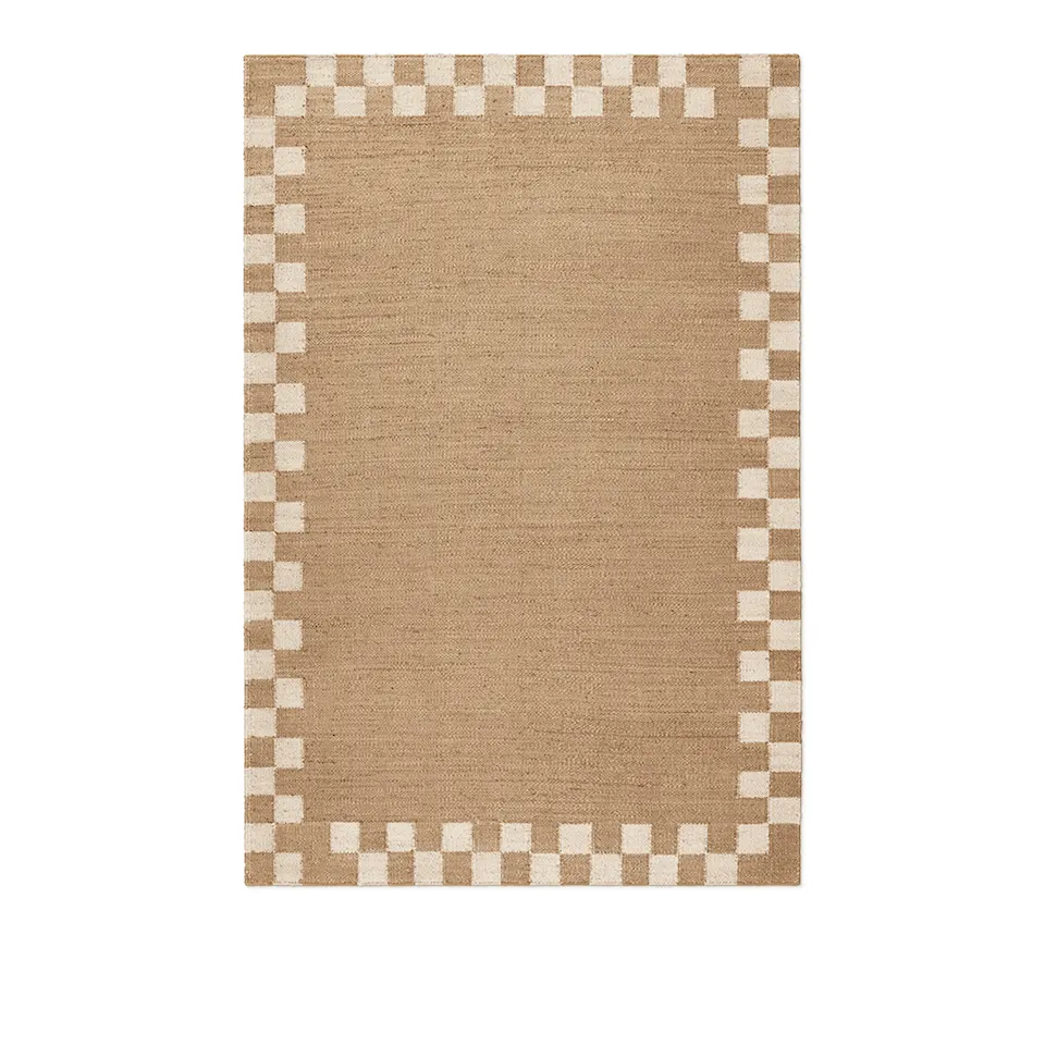 Jute Border Cream teppe