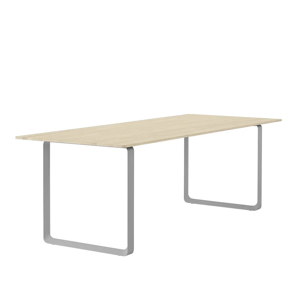 70/70 Table, Large, Solid Oak/Grey