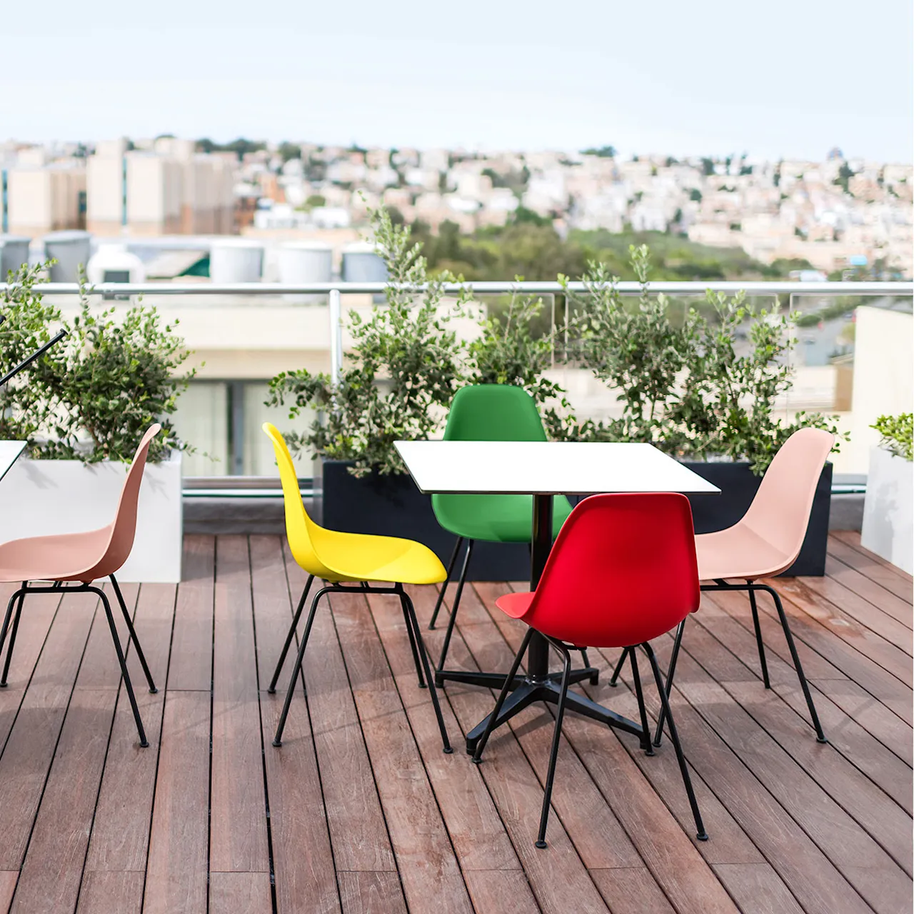Eames RE Plastic Chair DSX stol Basic Dark