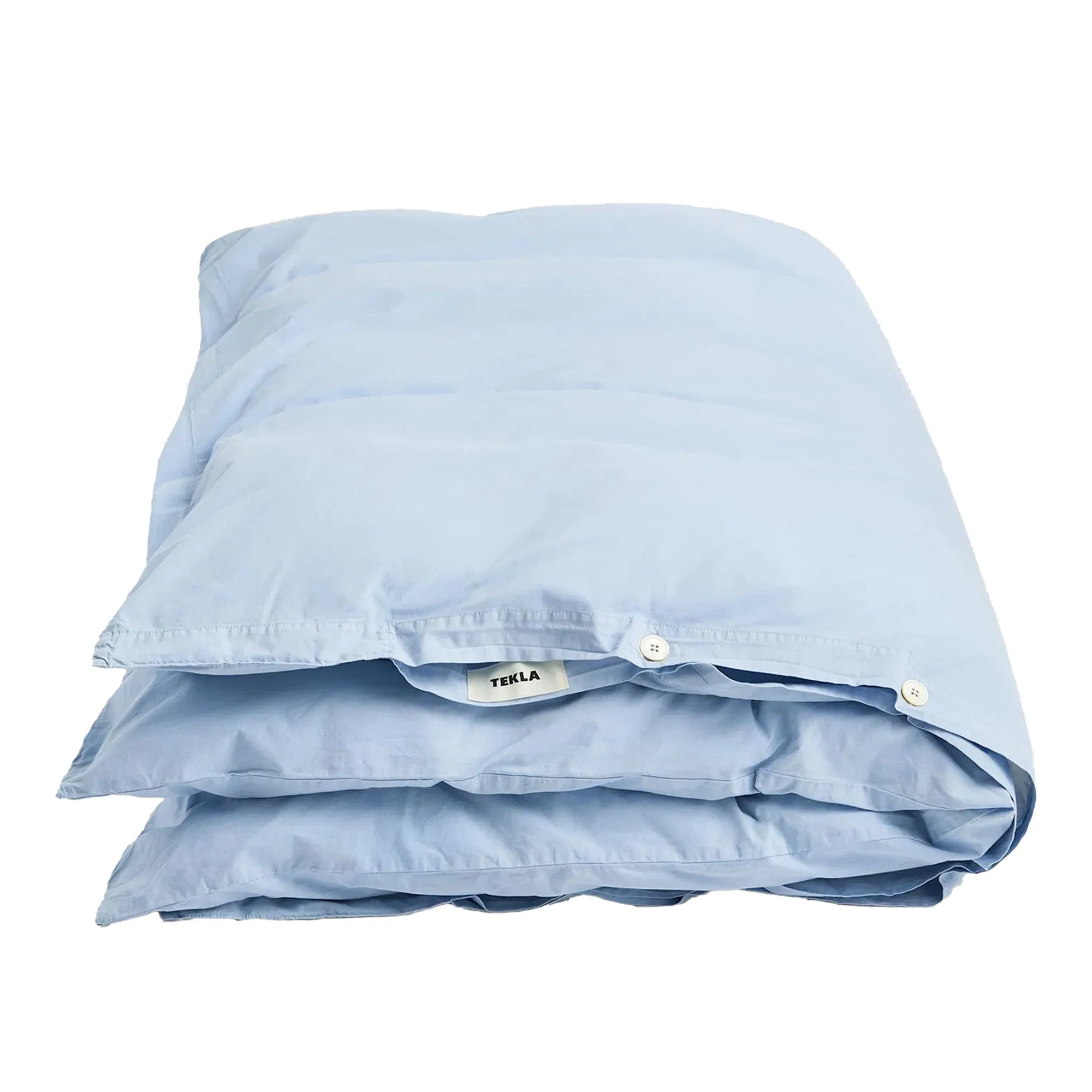 Percale Solid Morning Blue dynetrekk - 1