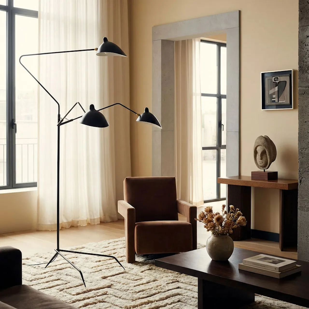 Lampadaire Three Arm gulvlampe