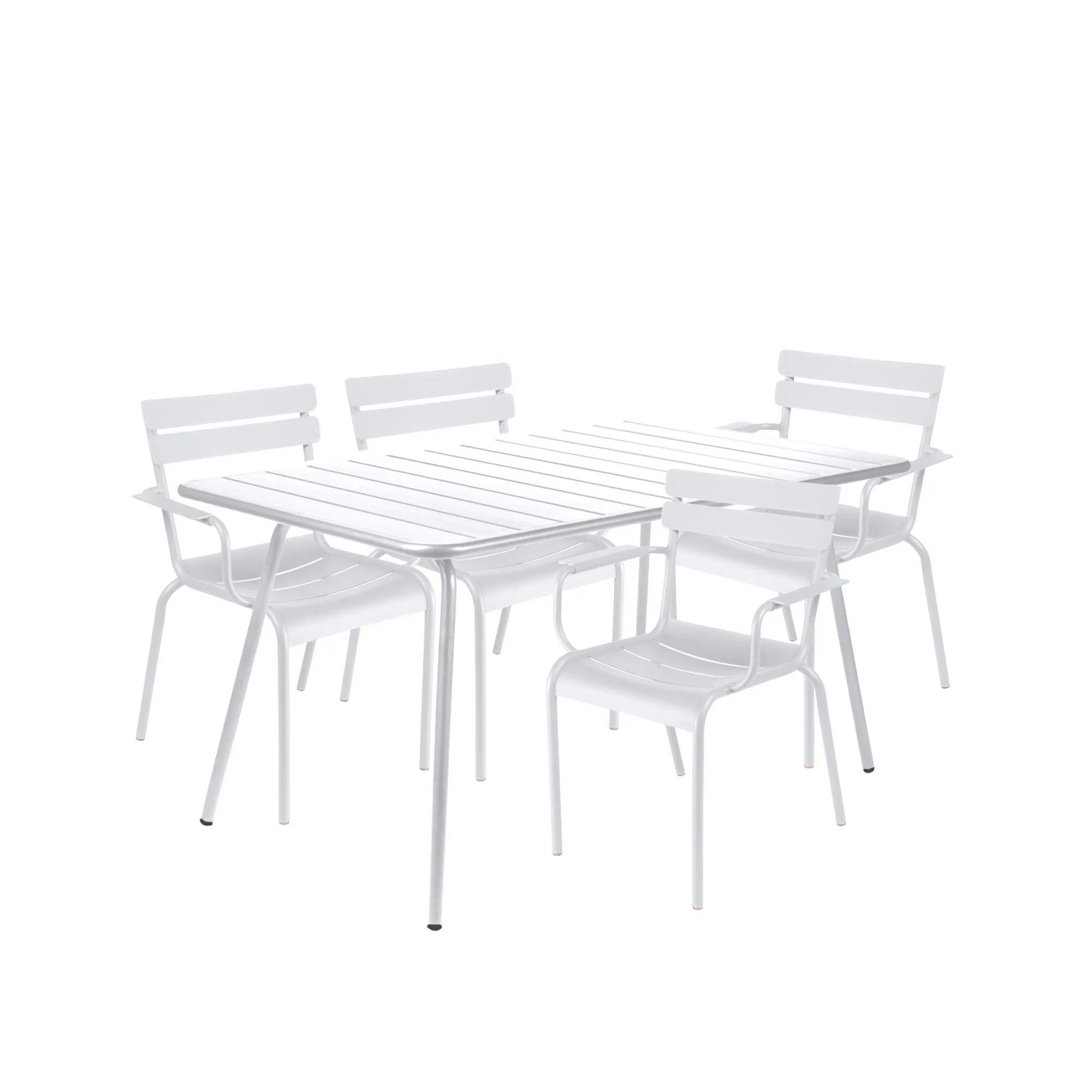 Luxembourg spisegruppe bord & 4 karmstoler - 1
