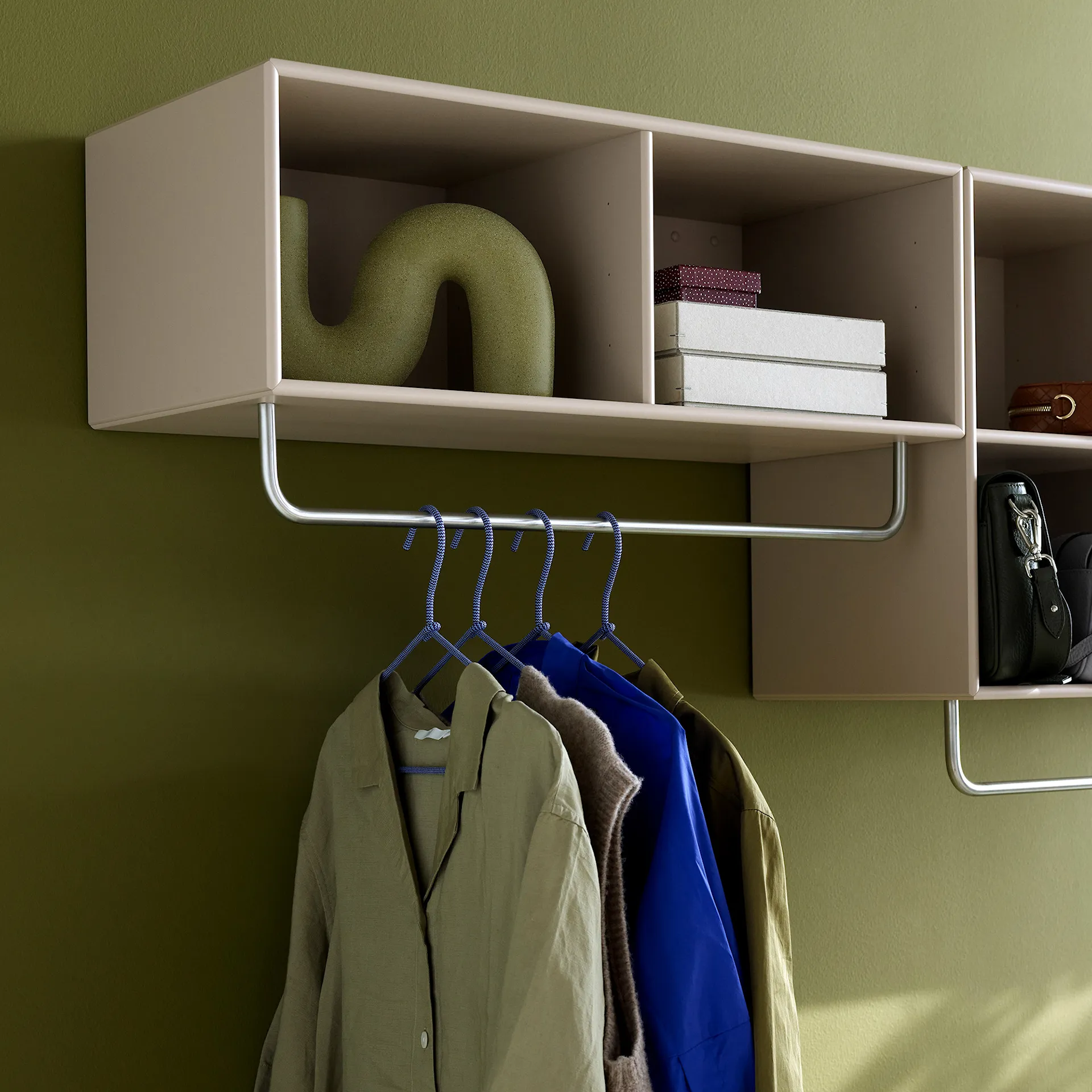 Coat Shelf With Clothes Rack - Azure - Montana - Peter J. Lassen - NO GA