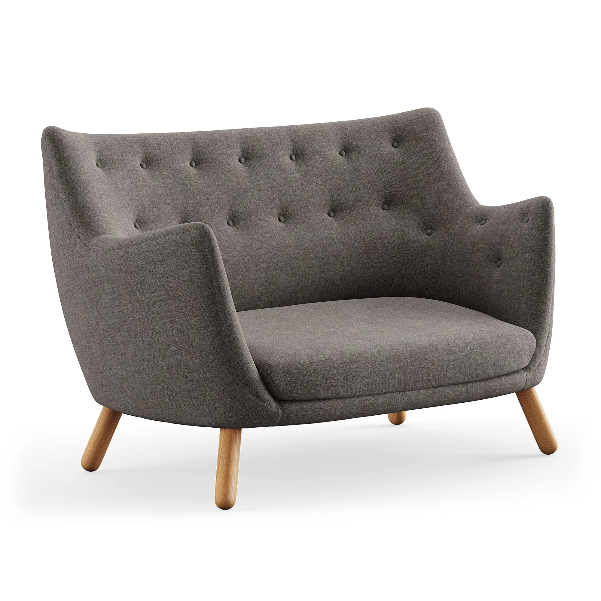 Poet sofa Dark oiled oak - 1