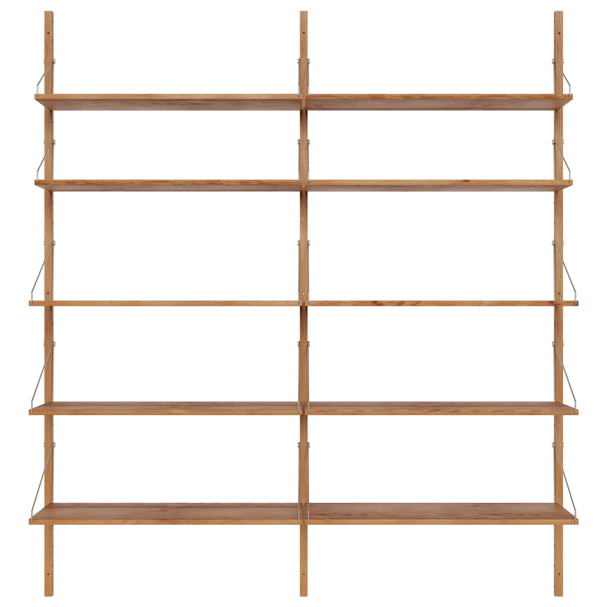 Shelf Library Double Section hyllesystem 185/80 - 1