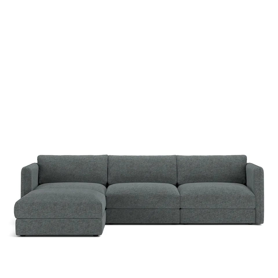 Pavarotti 03 3-seters sofa med fotskammel