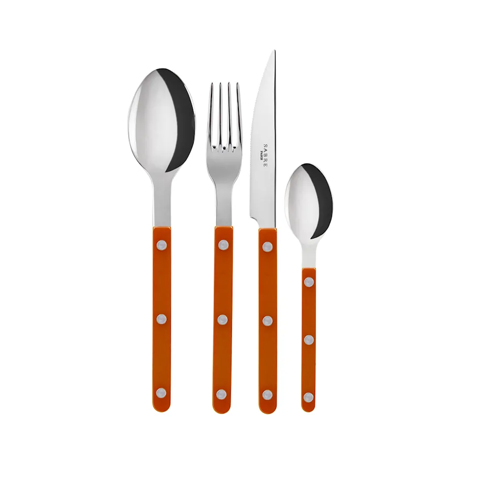 Bistrot Shiny Solid / 24 Pieces Cutlery Set / Orange