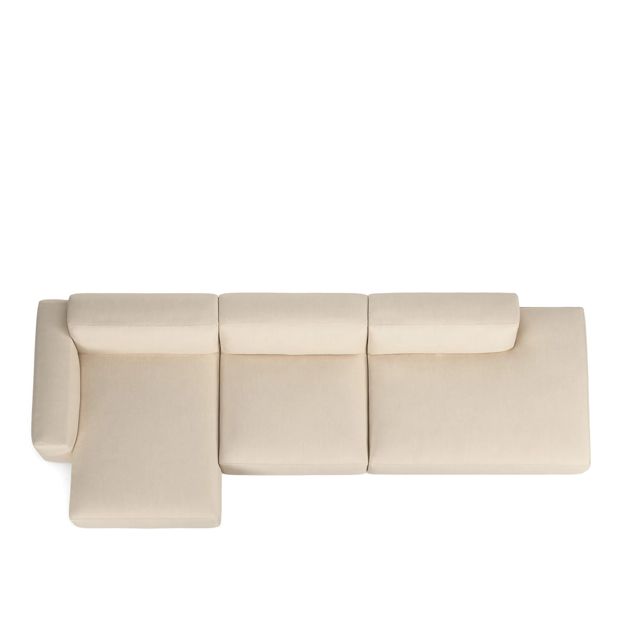 Brick 3-seters sofa sjeselong åpen ende høyre - 8