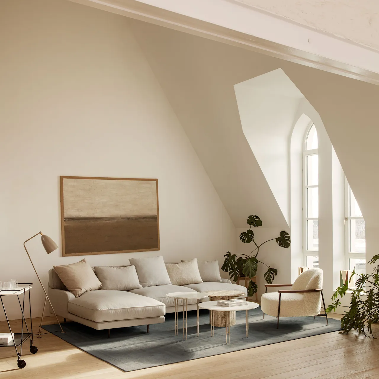 Flaneur 2-seters sofa Antique Brass