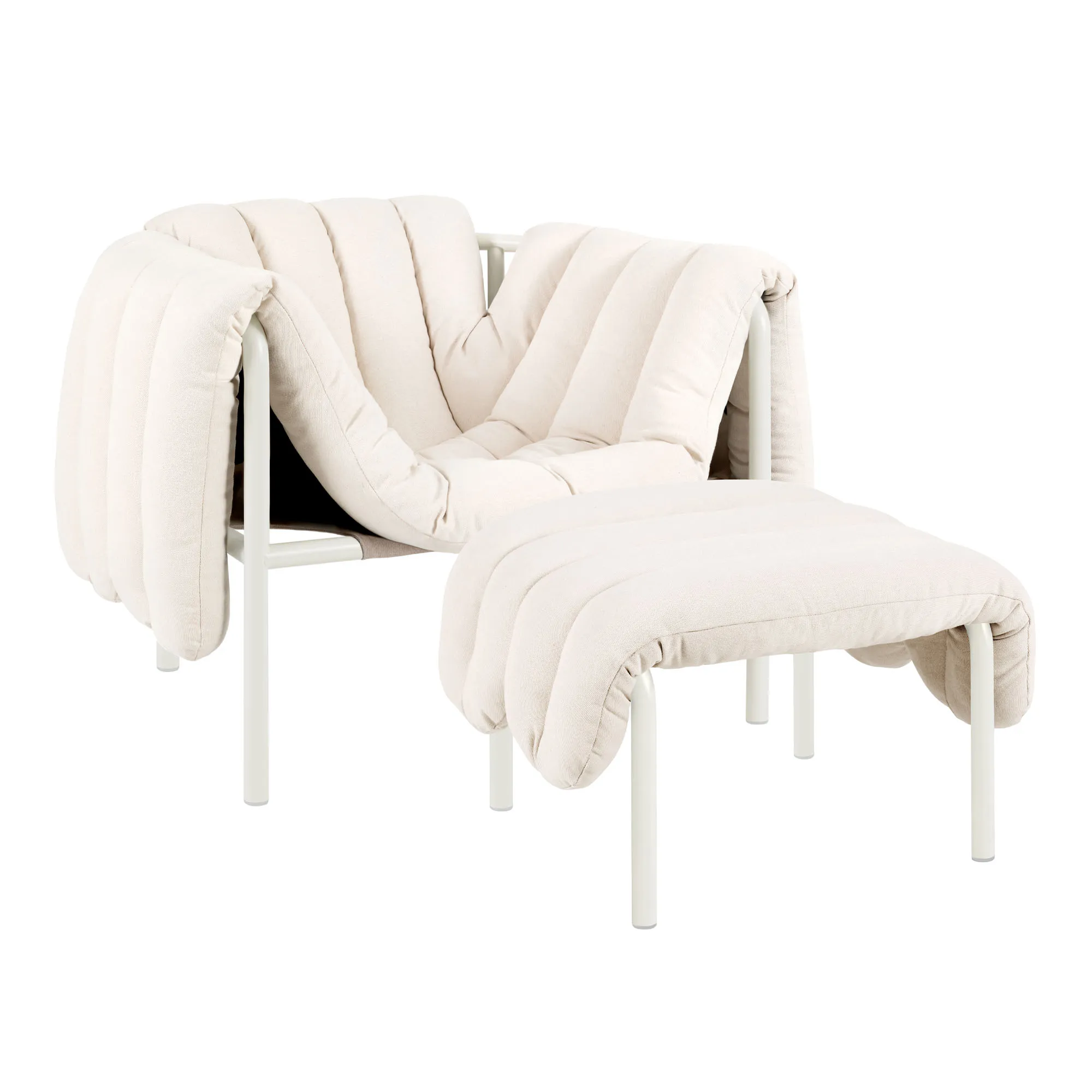 Puffy Lounge Chair + Ottoman - 1