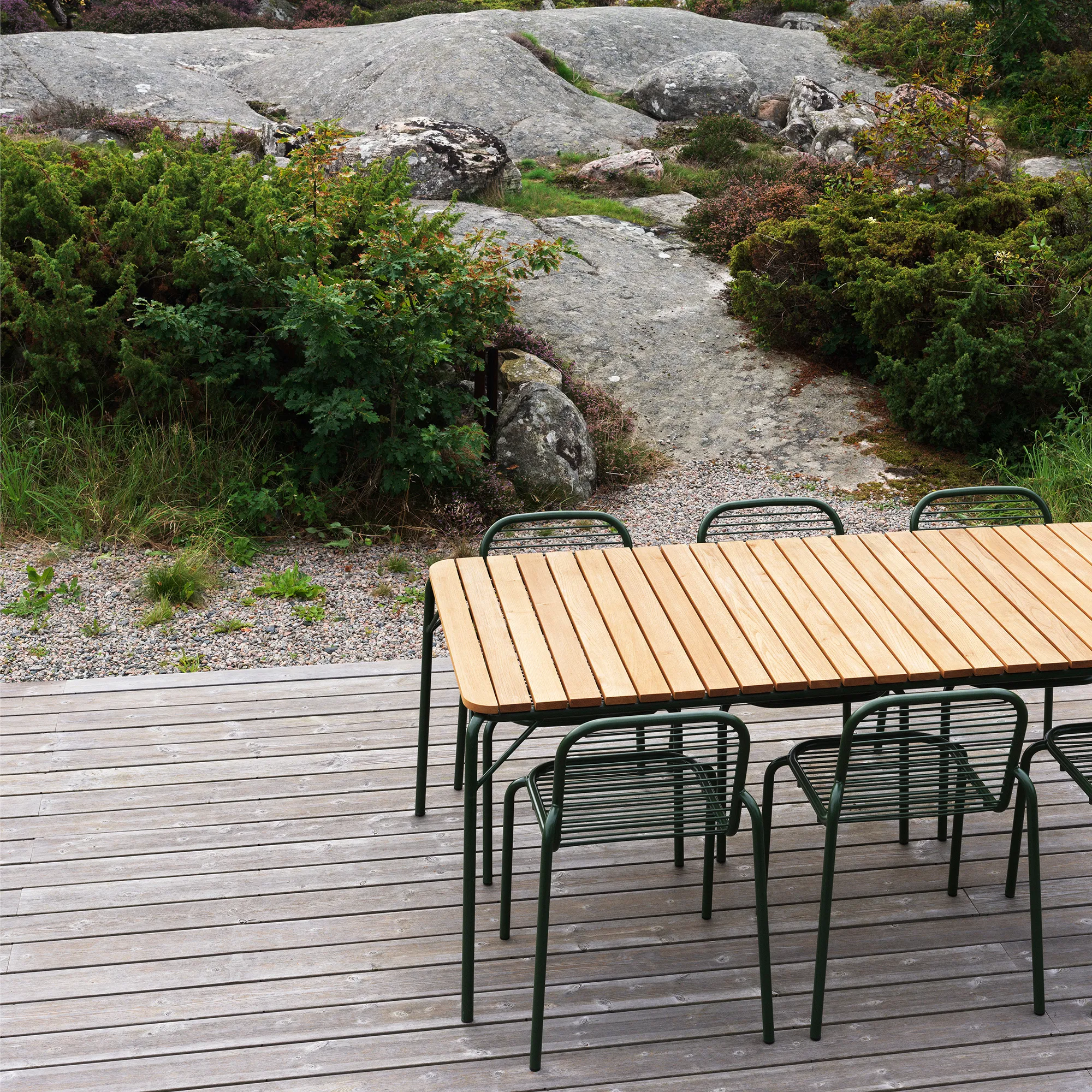 Vig Robinia utebord og Vig utestol 6 stk. - 10