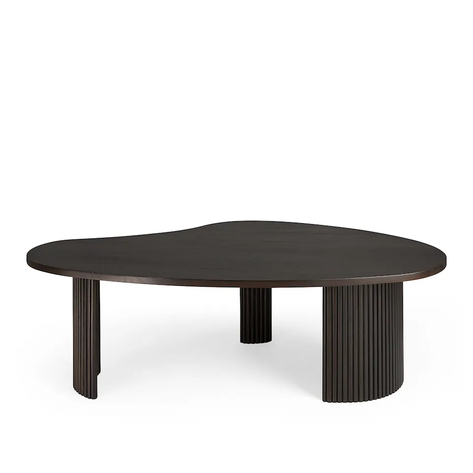 Boomerang Coffee Table Varnished Mahogany - Dark Brown