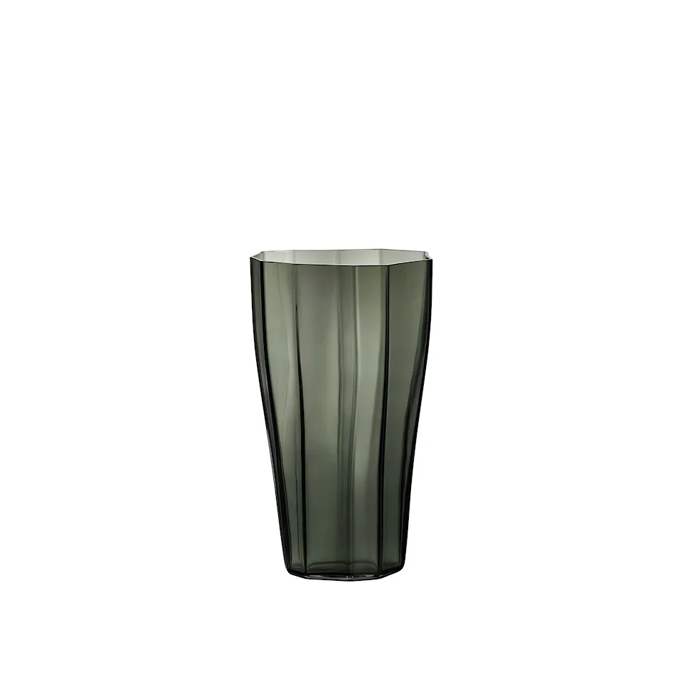 Reed Vase Smokey Green