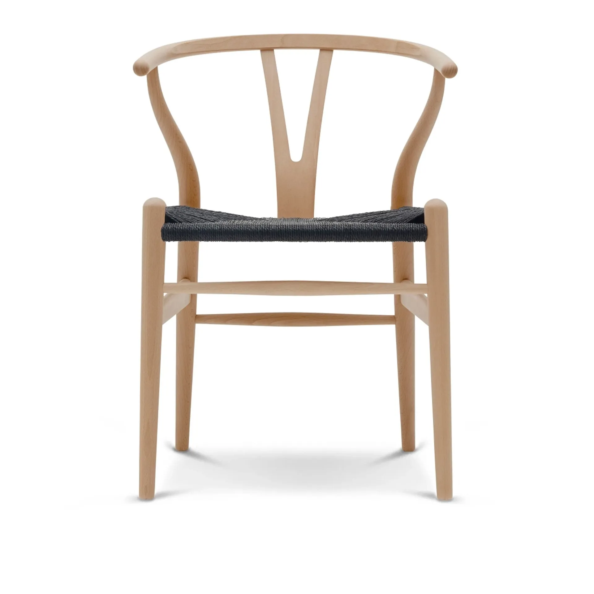 CH24 Y-stol - Bøk/Svart flettet papirsnor - Carl Hansen - Hans J. Wegner - NO GA