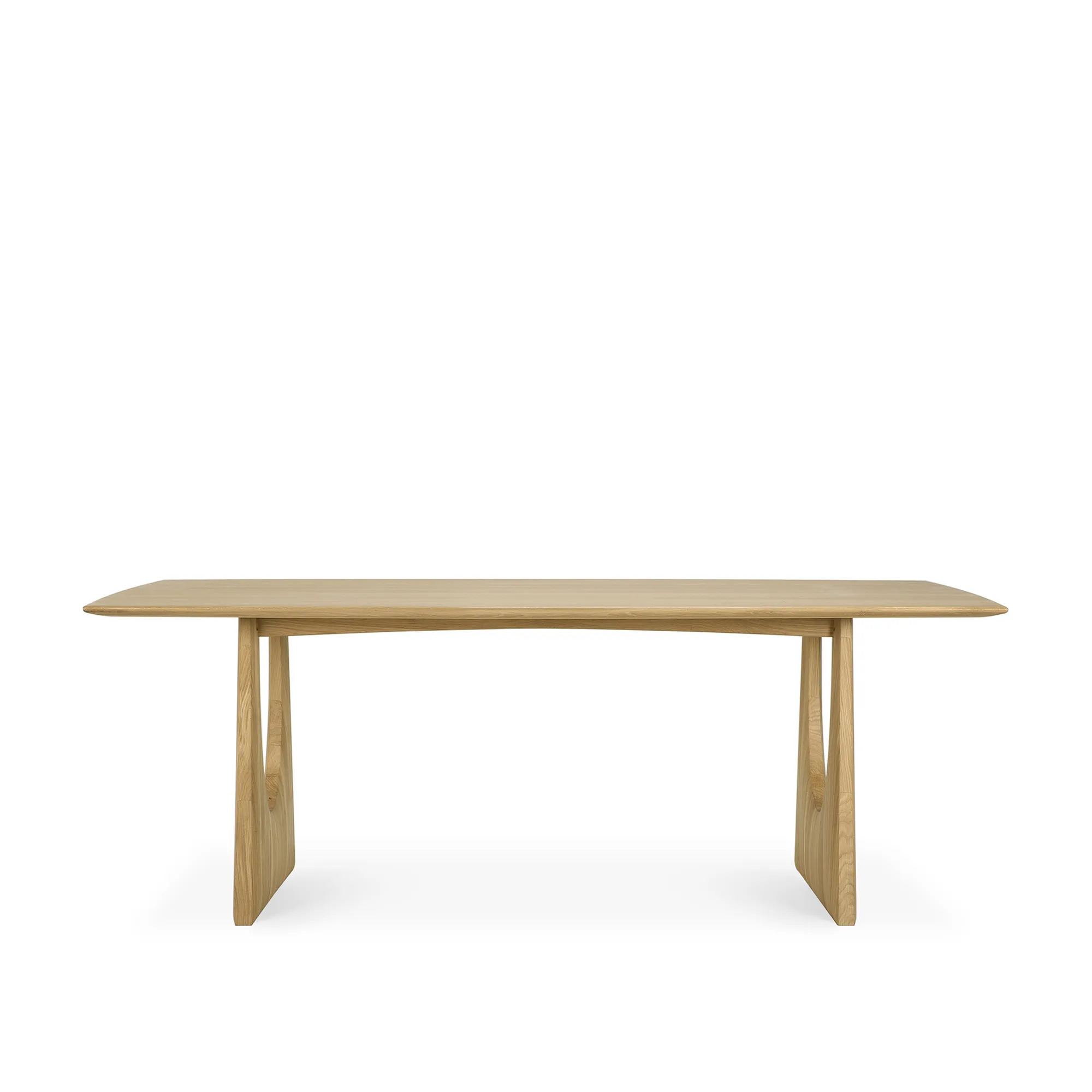 Geometric Dining Table Oak - 1