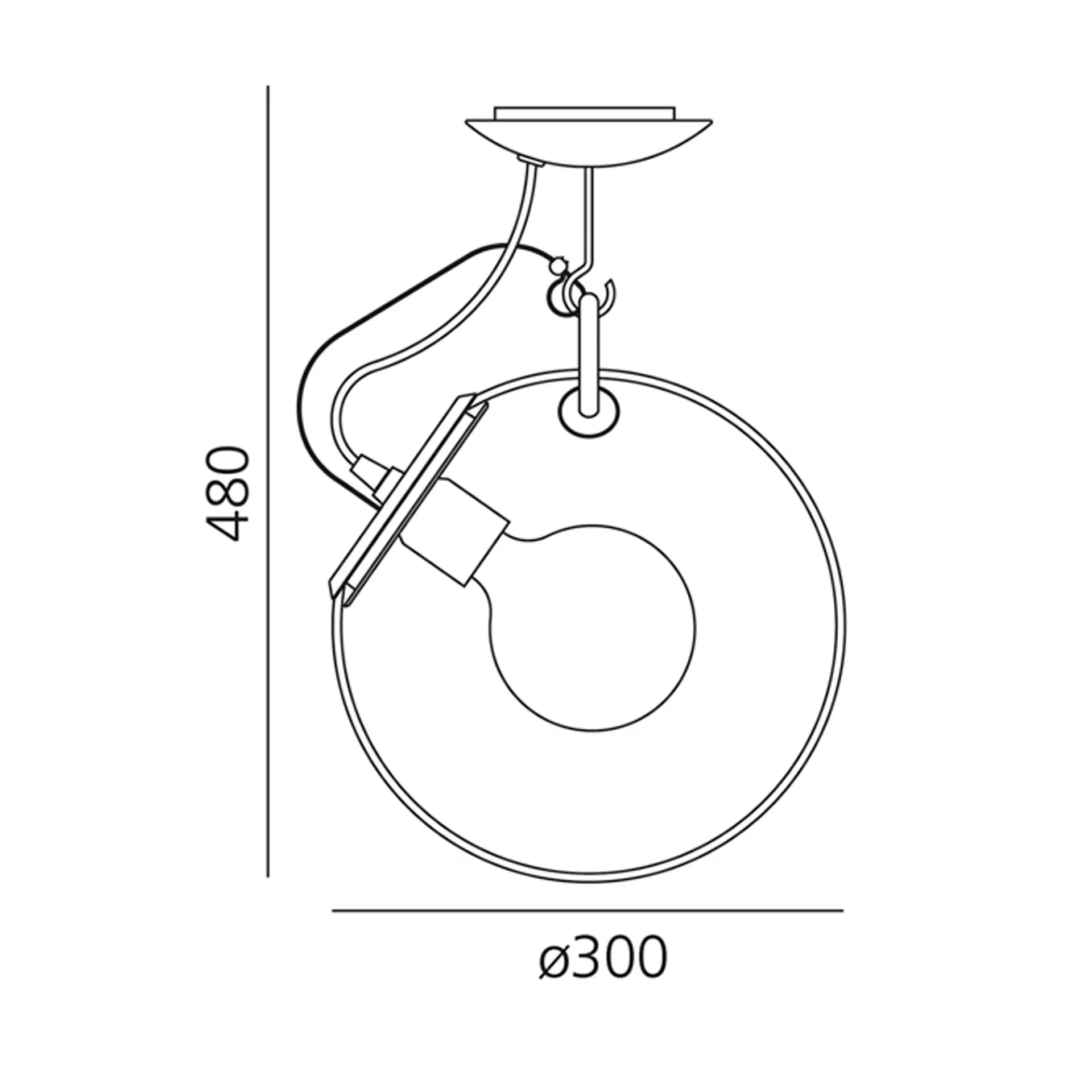 Miconos Taklampe - Artemide - NO GA