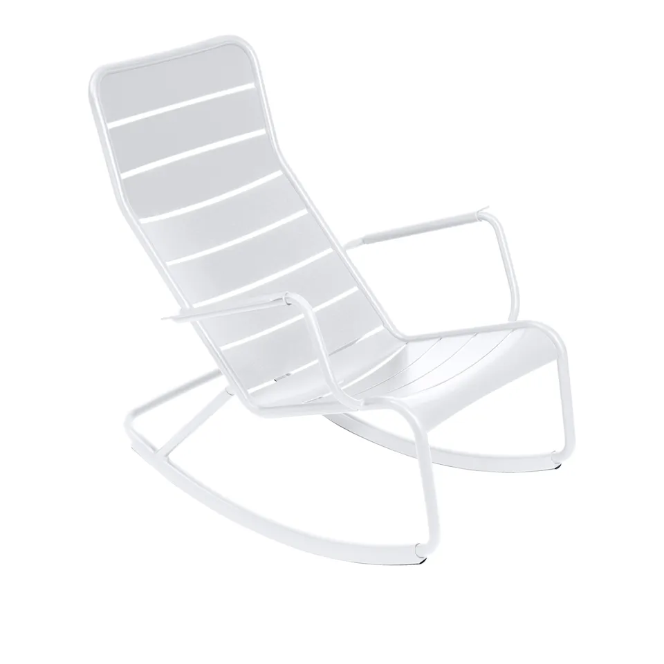 Luxembourg Rocking Chair Cotton White 01