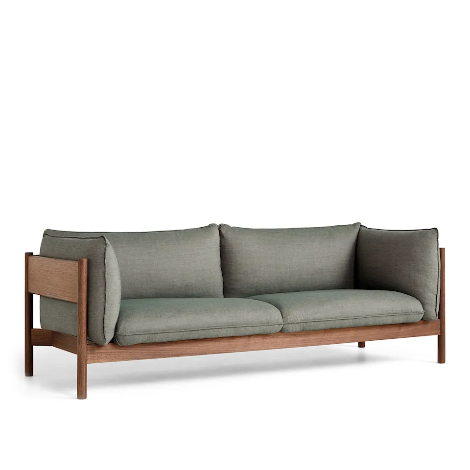 Arbour Eco 3-sitssoffa Oiled Waxed Walnut
