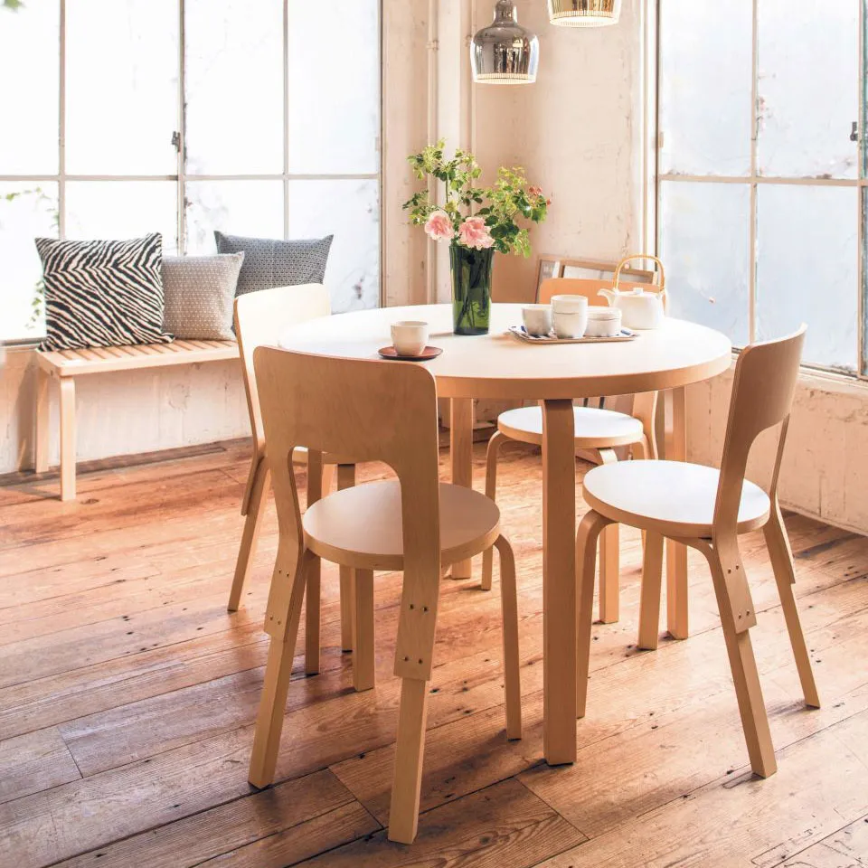 Aalto Table Round 90A spisebord - 3