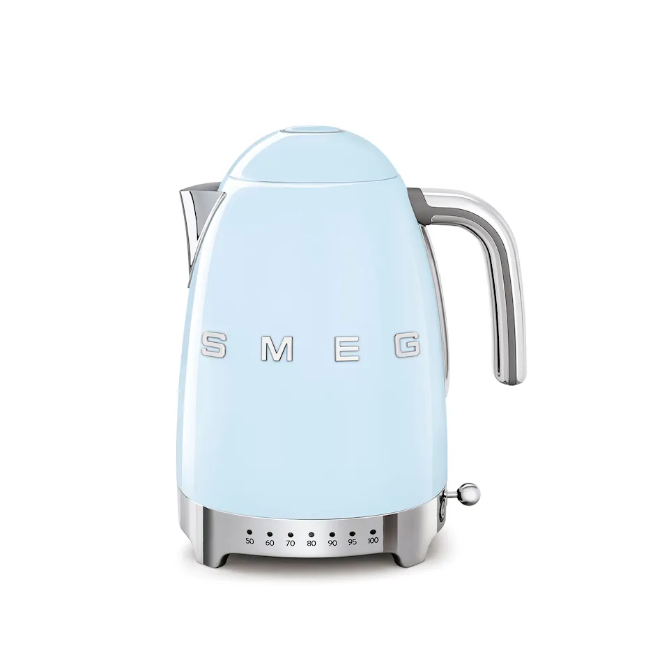 Smeg Kettle 1.7 L Adjustable Temperature Pastel Blue