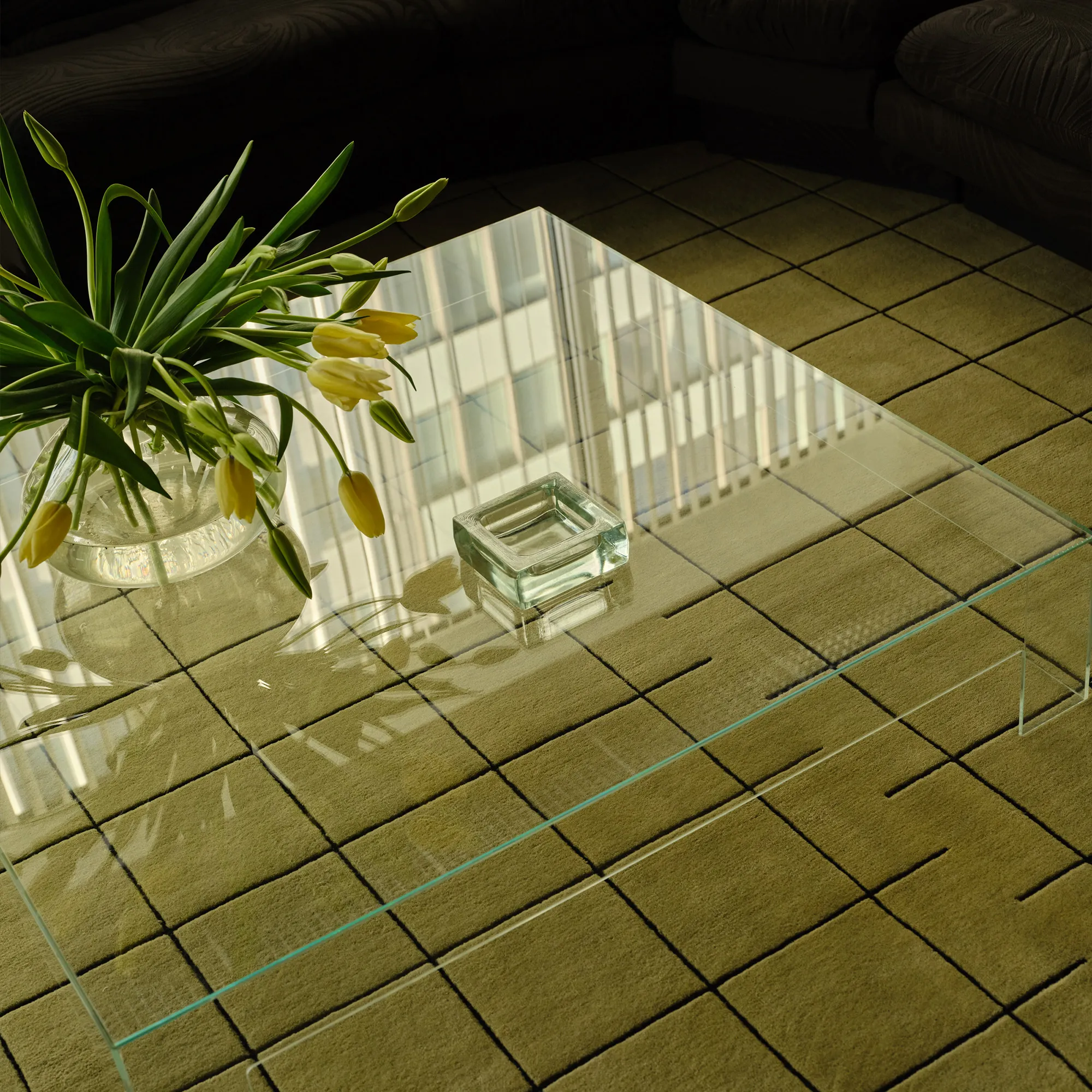 Grid Pistachio/Black ullteppe - 3