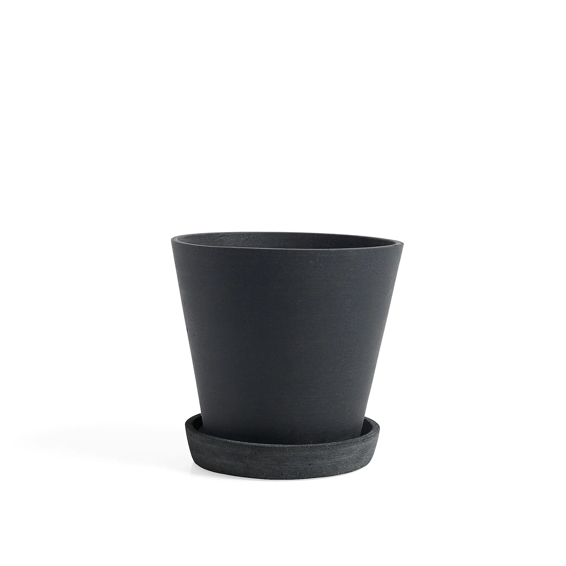 Flowerpot With Saucer Black - HAY - NO GA