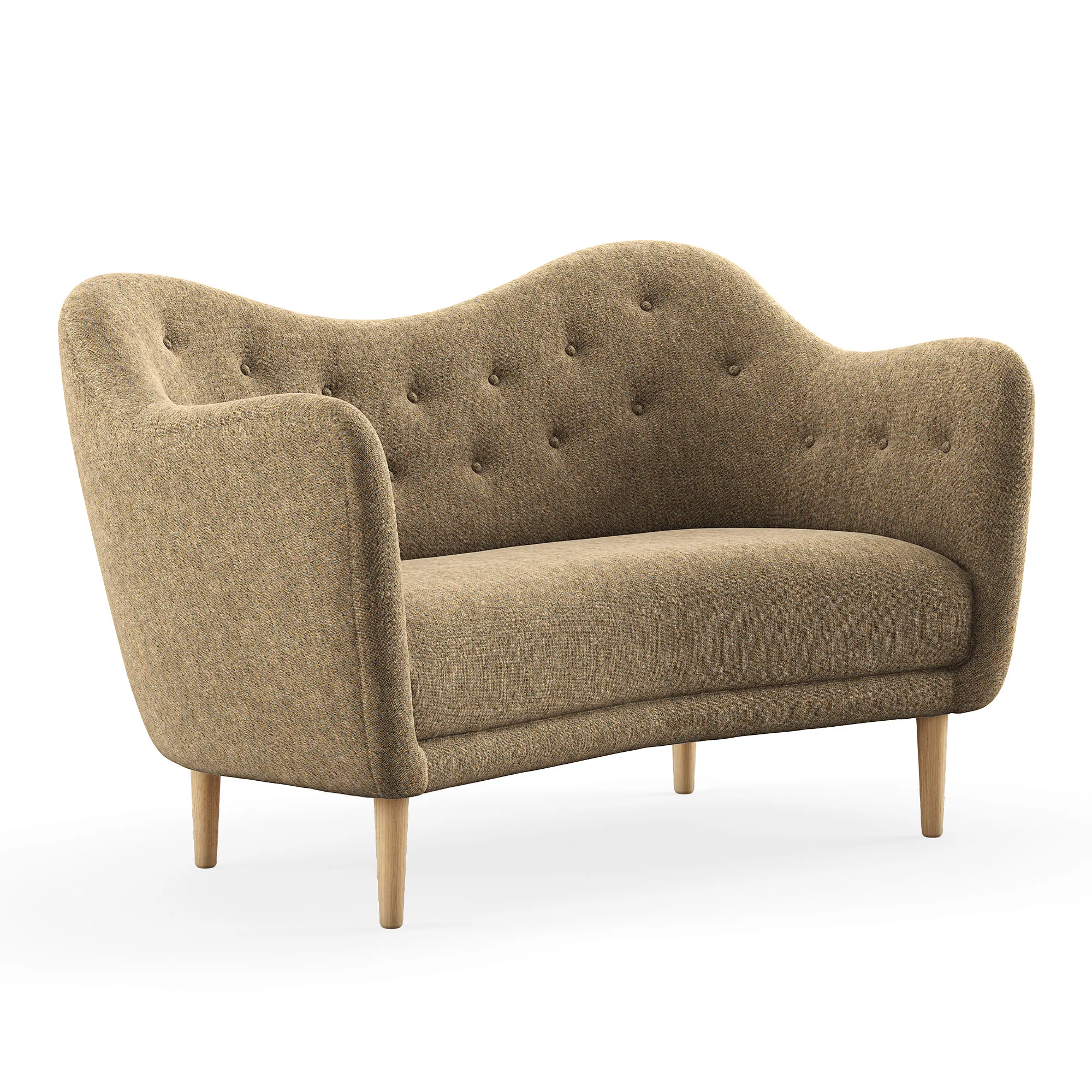 46 sofa Clear oiled oak - 1