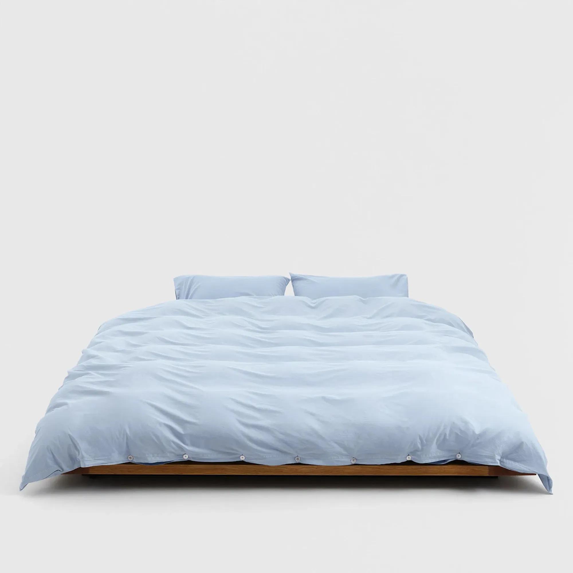 Percale Solid Morning Blue dynetrekk - 3