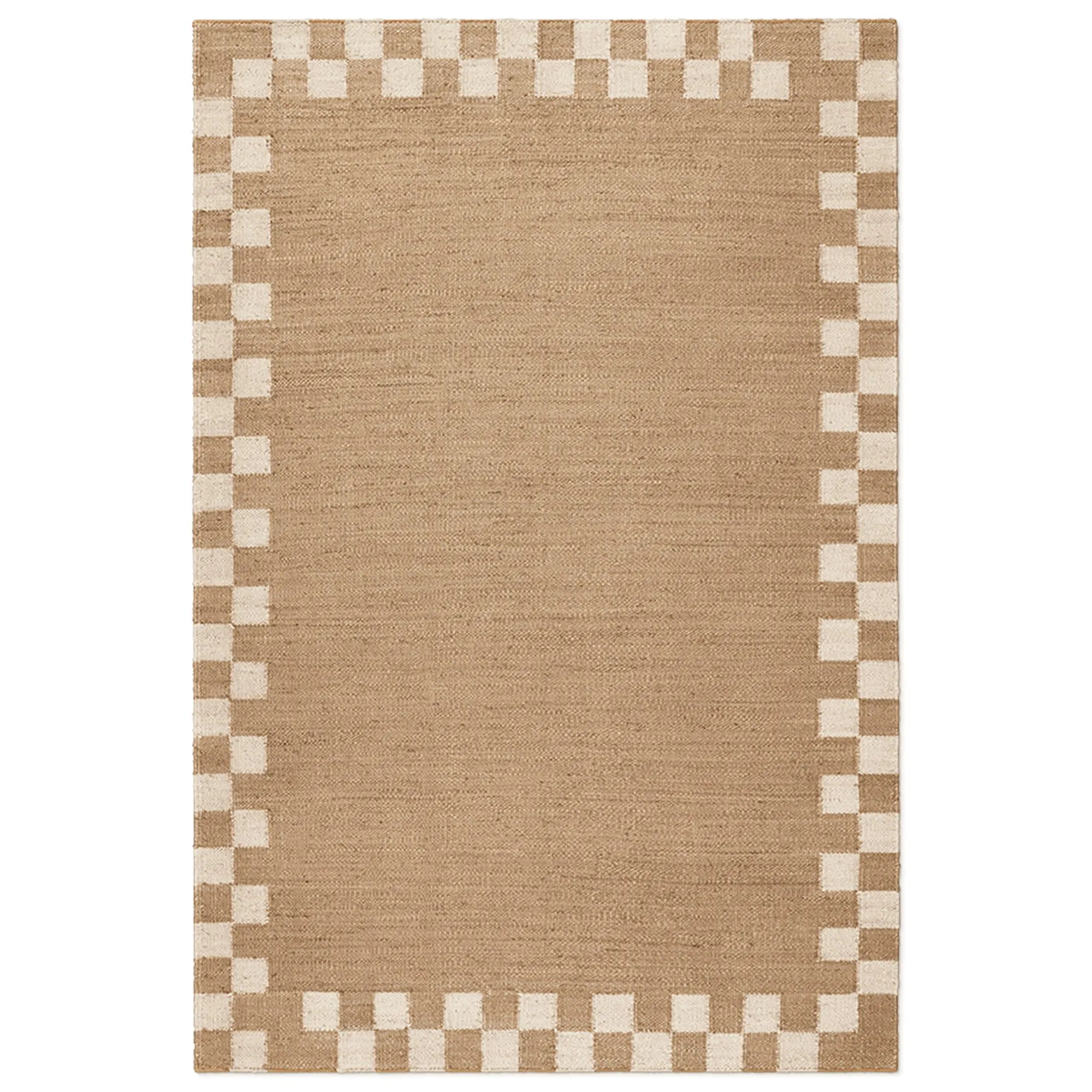 Jute Border Cream teppe - 1