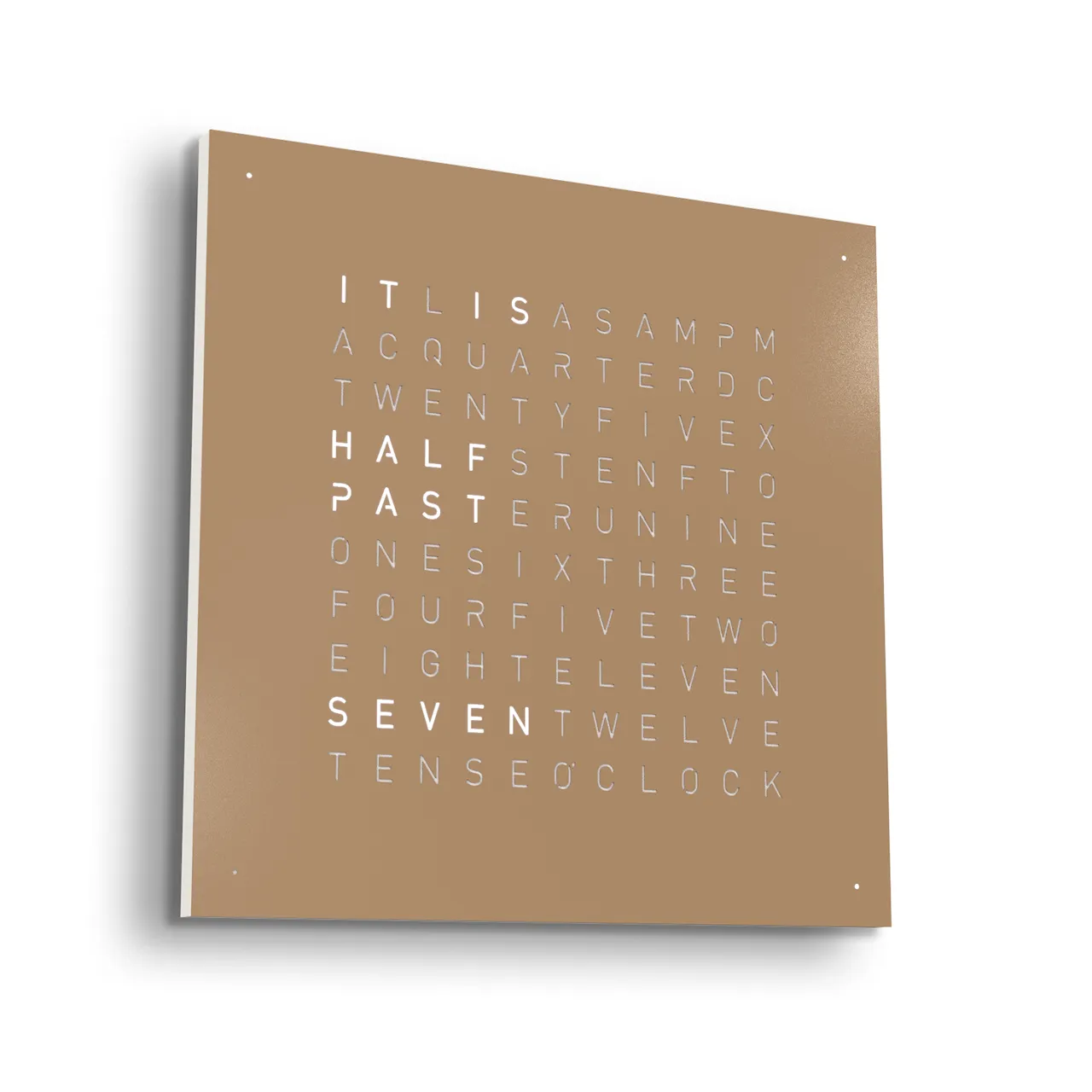 Qlocktwo Earth 45 – Hazelnut