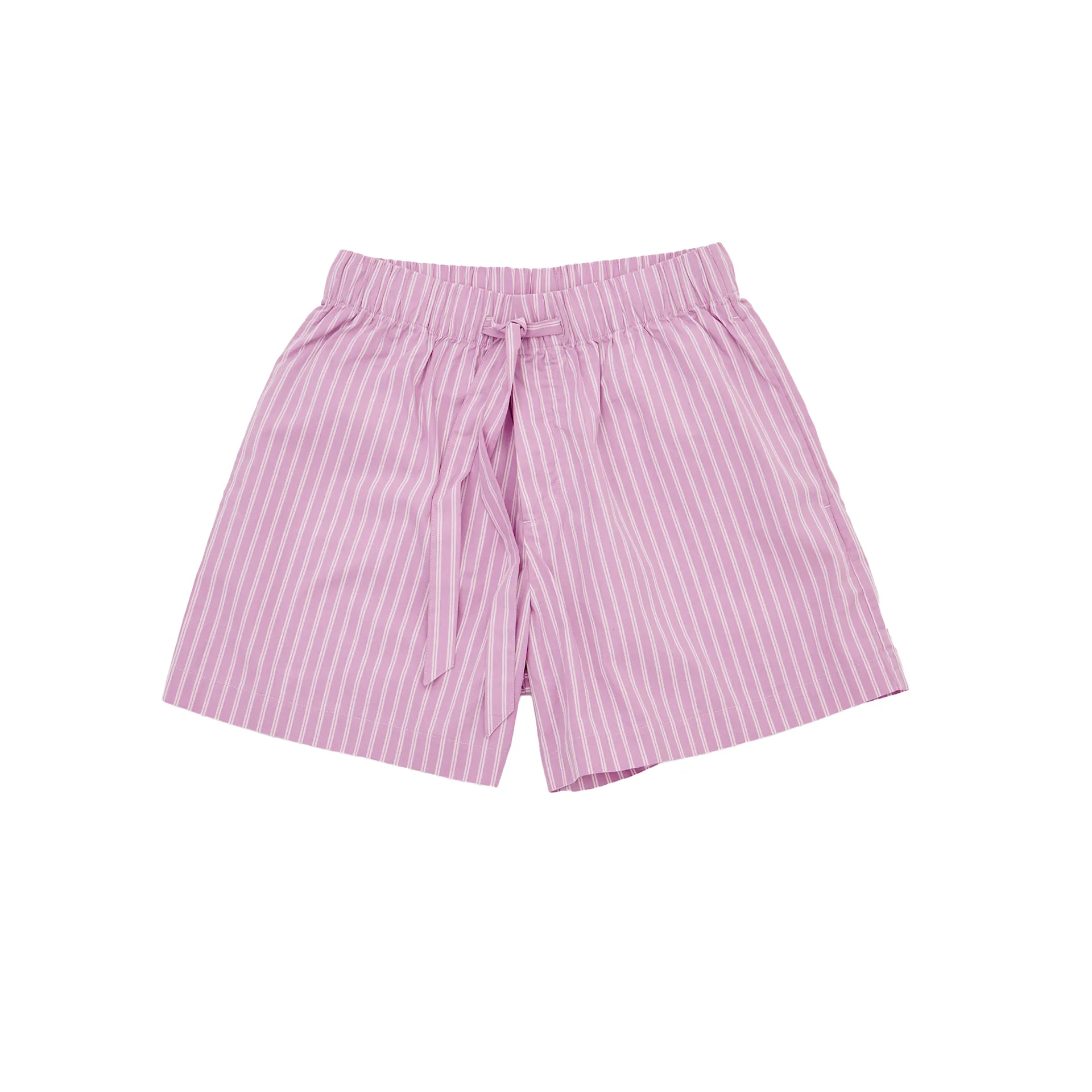 Poplin Pyjamas Shorts Purple Pink Stripes - TEKLA - NO GA