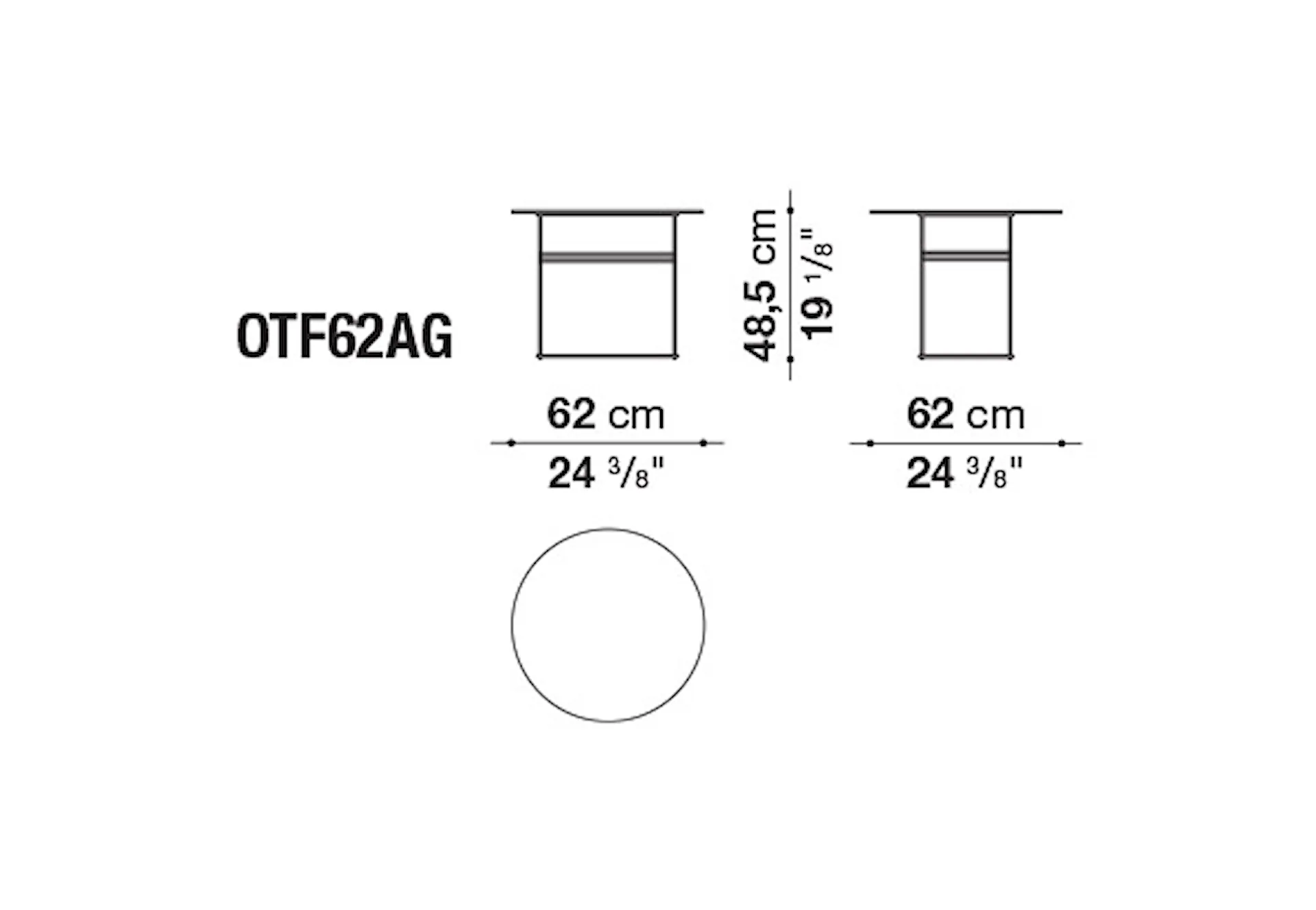 Fat-Fat Outdoor Small Table - B&B Italia - Patricia Urquiola - NO GA