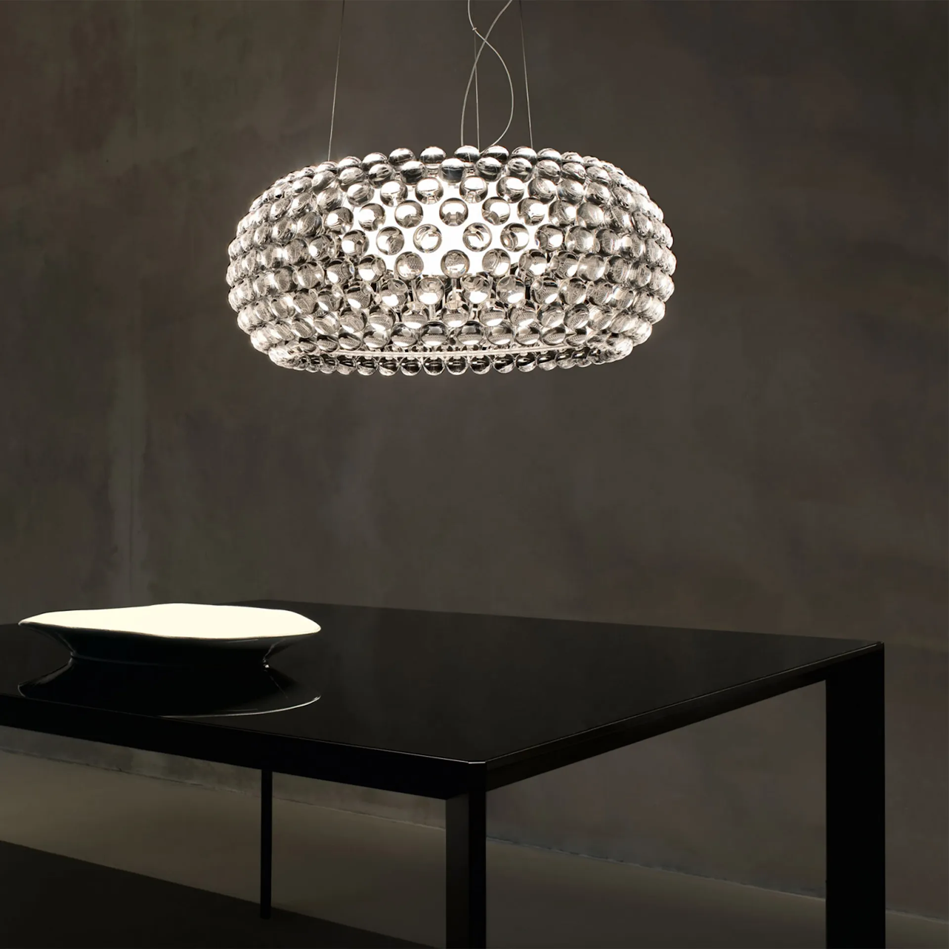 Caboche Plus Grande LED - Pendellampe Transparent - Foscarini - Patricia Urquiola - NO GA