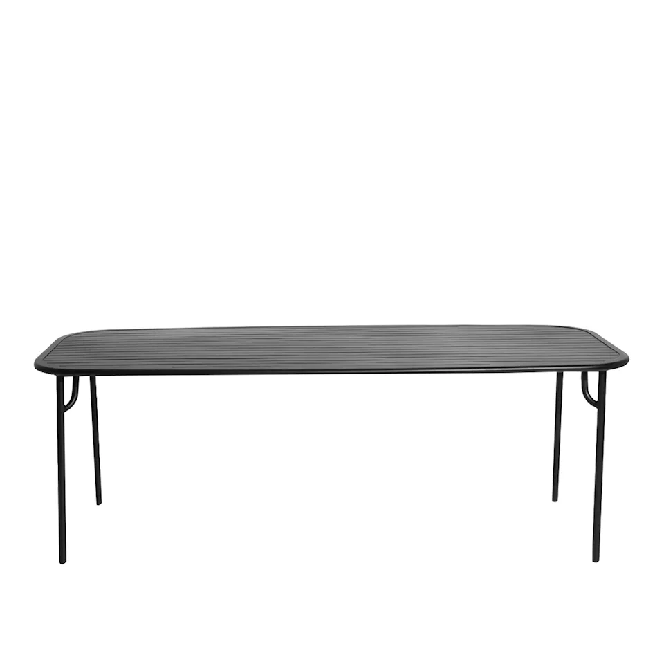 Week-End, Large Rectangular Table, Black