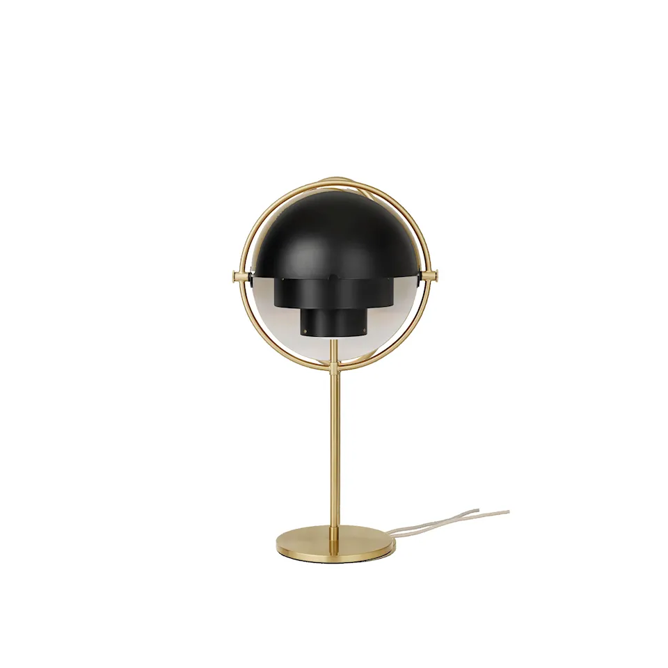 Multi-Lite Table Lamp Brass Black