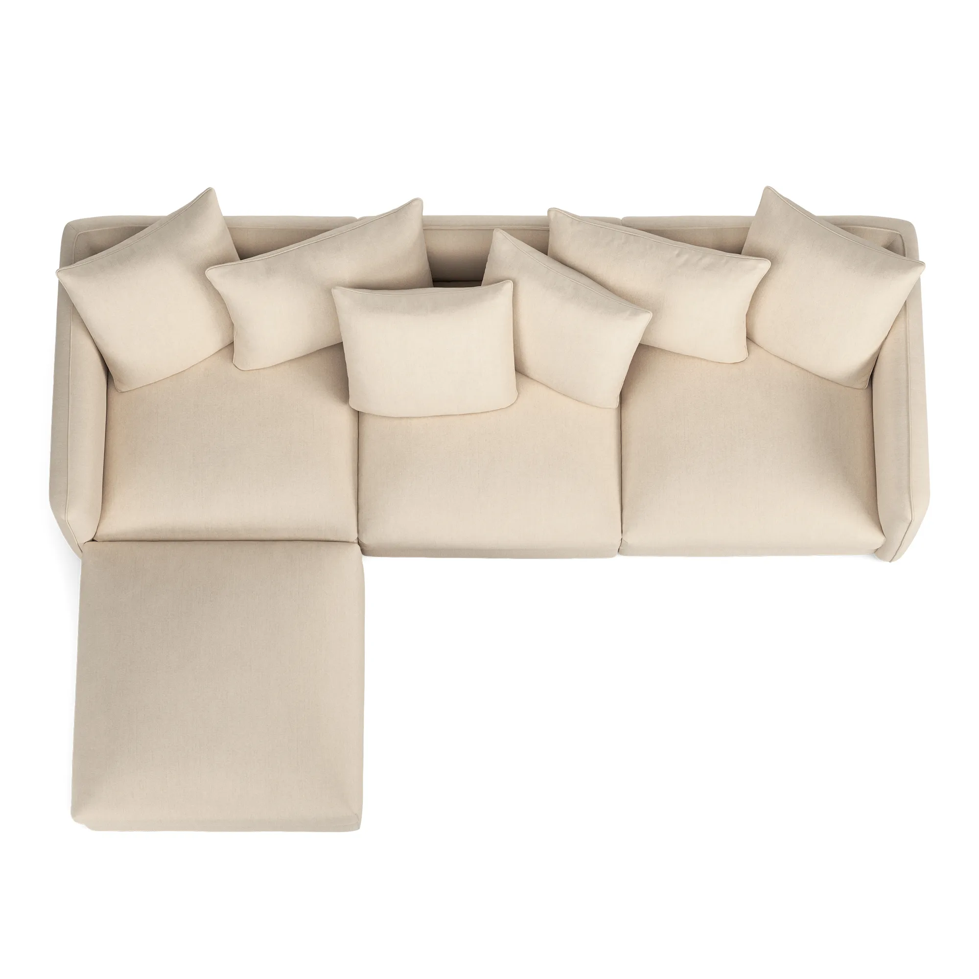 Pavarotti 3-seters sofa med fotskammel - 8